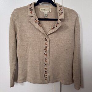 VINTAGE Norton McNaughton Brown Cardigan